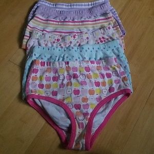 Lot of 6 Hanna Andersson cotton panties sz M